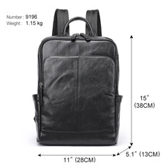 Genuine Leather Laptop Backpack by Snagg A Backpack