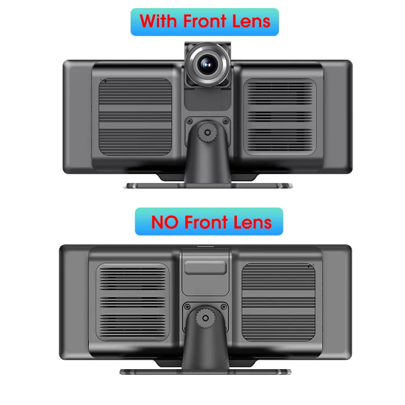 10.26" 4K Dash Cam And Rearview Mirror Car Video Player with Wireless CarPlay by Snagg A Car DVR