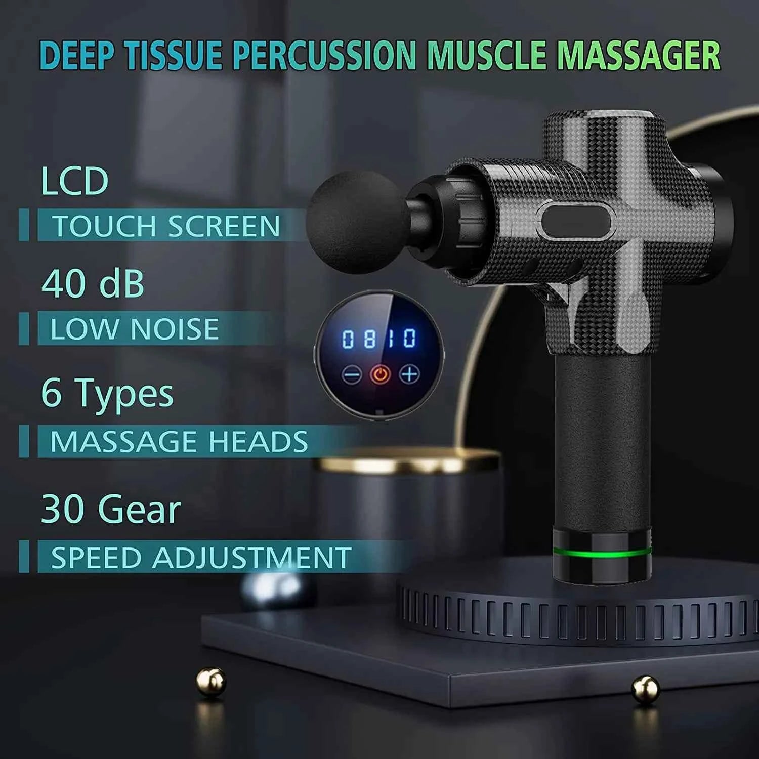 Deep Tissue Massage Gun – Portable Muscle Recovery & Relaxation Tool