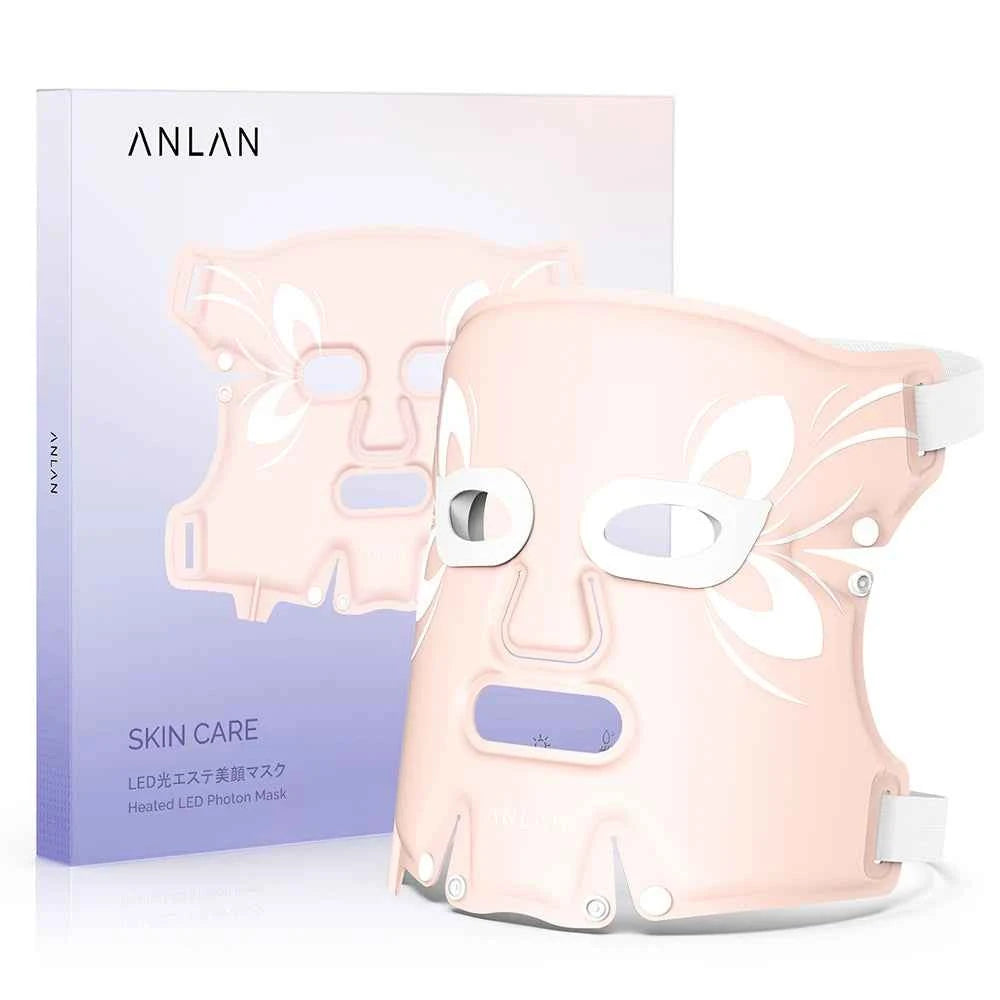 5-Color LED Face Mask – Photon Light Therapy Skin Rejuvenation Device with Heat Function