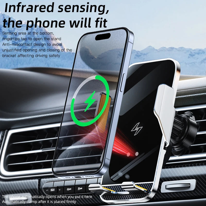 Upgraded Wireless Car Phone Holder by Snagg A Phone Holder