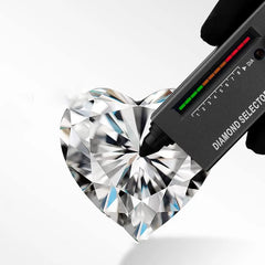 1–2ct Pink Heart Moissanite Ring