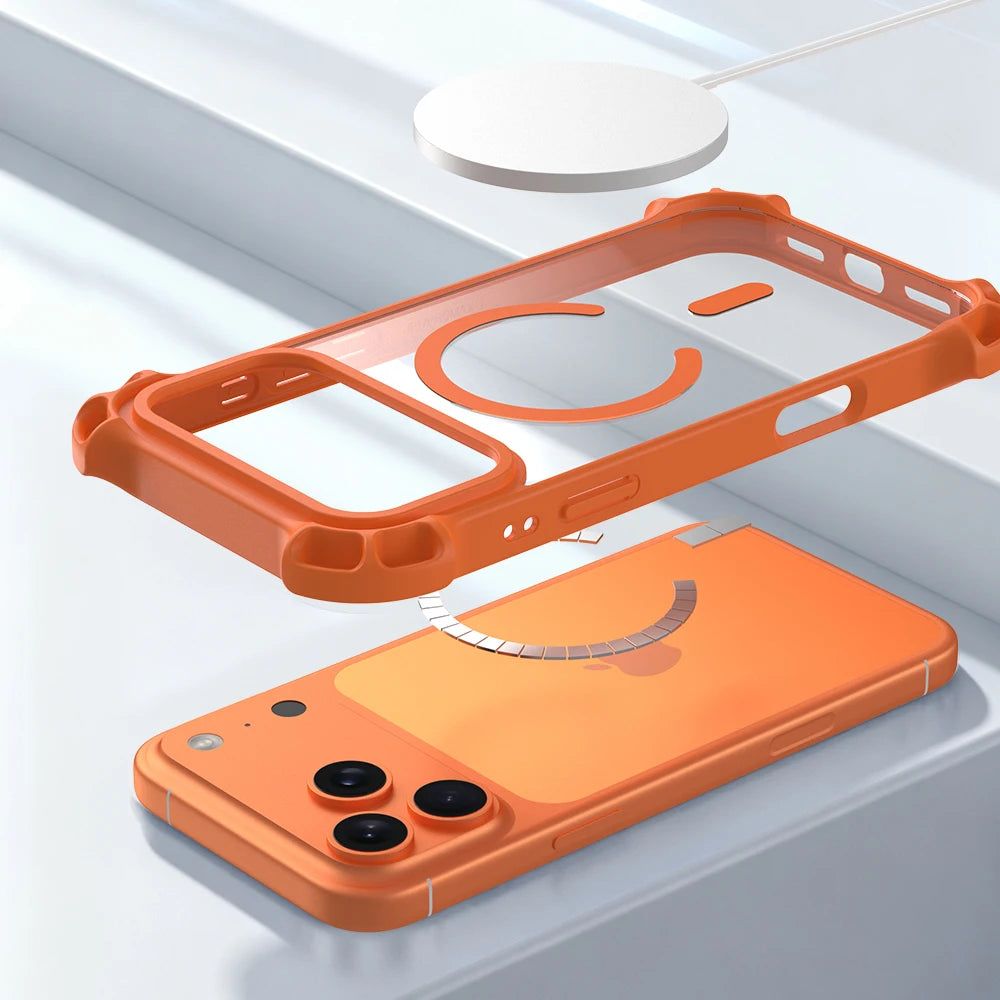 Shockproof Bumper Clear Case - For Magsafe iPhone 14 Series - Phone Cases & Covers