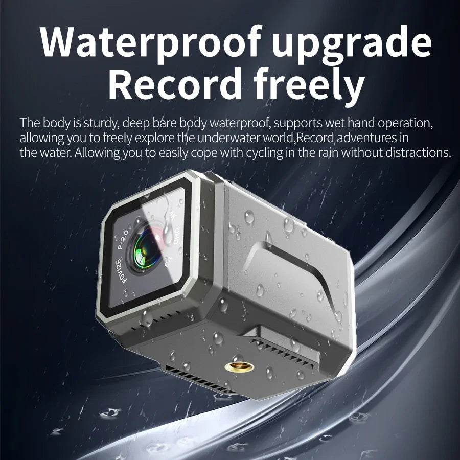 4K HD Mini Action Camera – Waterproof Helmet Cam with Clip Mount by Snagg A Portable Camera