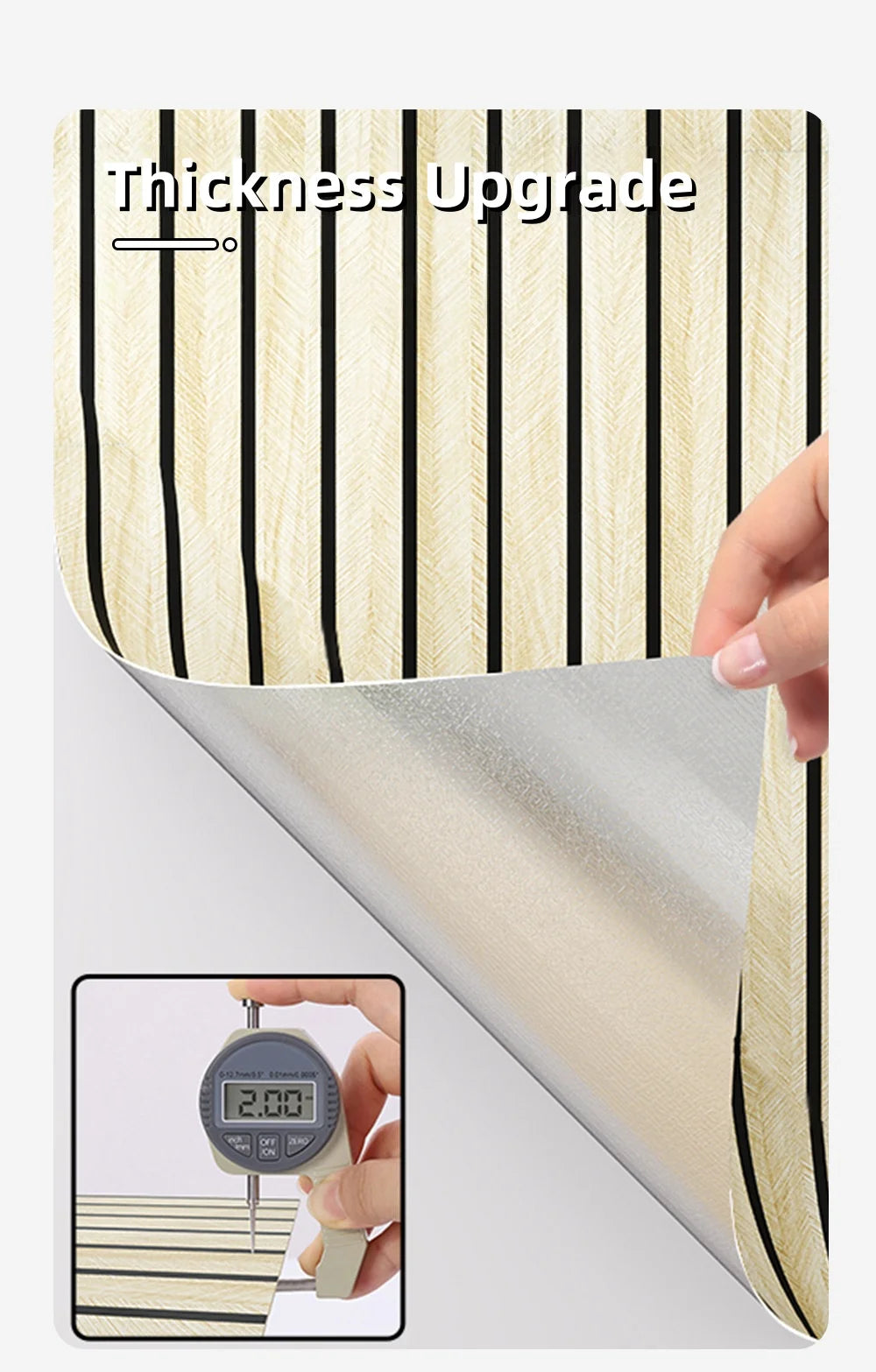 Thick Wood Grain Self-Adhesive Wall Sticker by Snagg A Wall Sticker