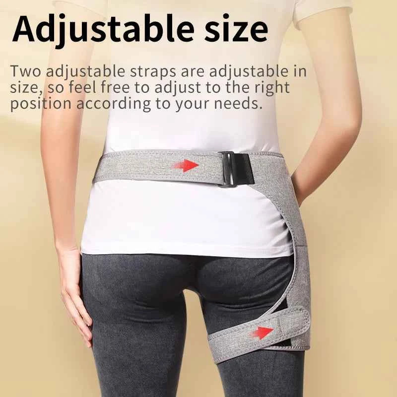 Hip Massager with Red Light Heat & Vibration Therapy – Muscle Recovery & Joint Relief Support