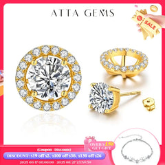 1.0CT Moissanite Stud Earrings