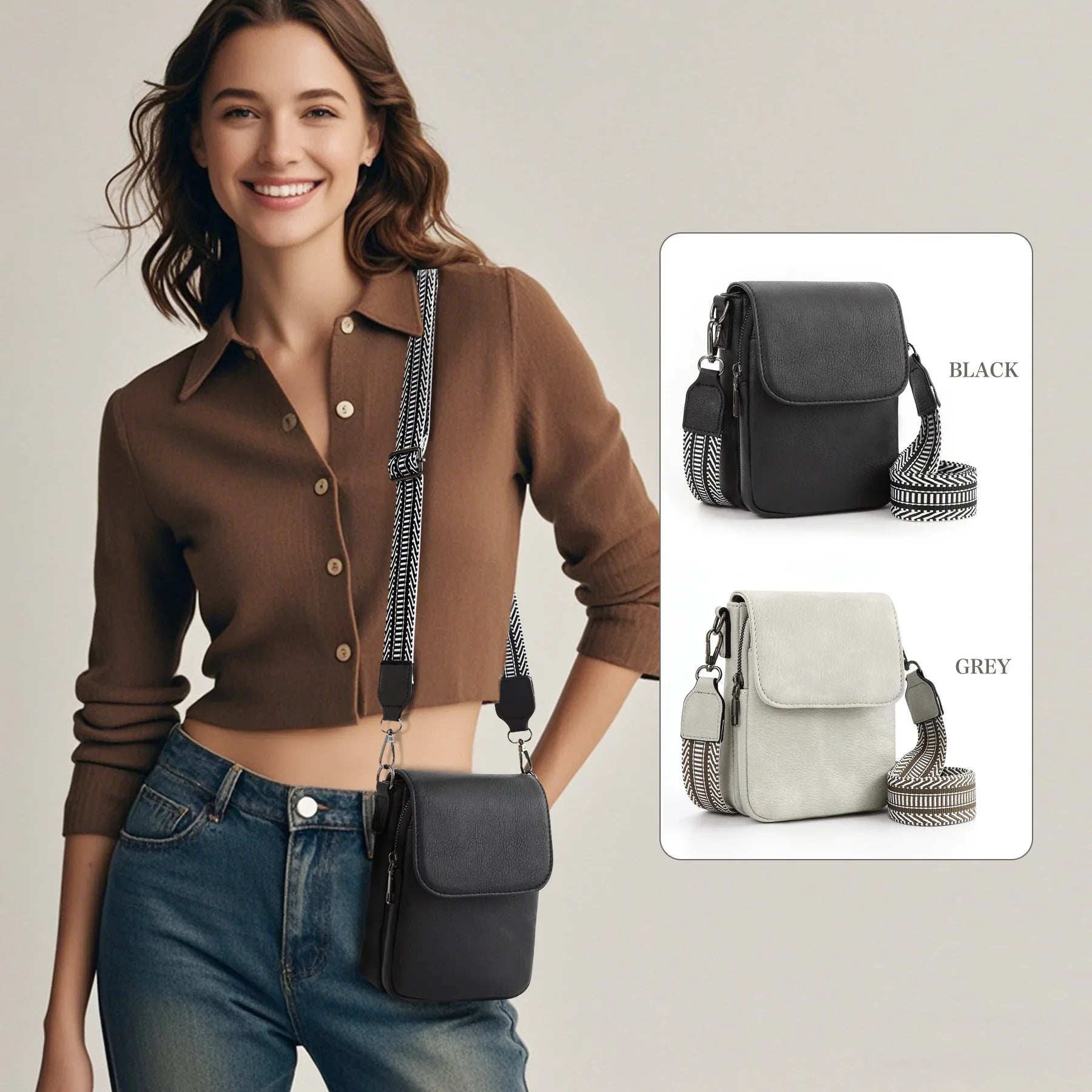 Mini Crossbody Phone Bag with Card Slots