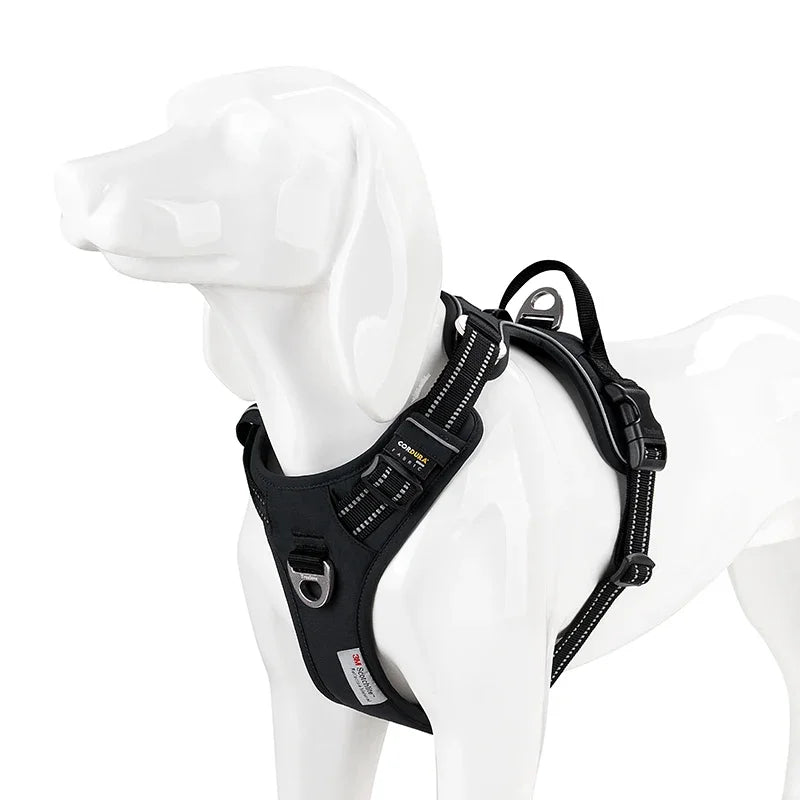 Tactical Black Dog Harness by Snagg A Harness