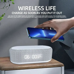 30W Wireless Chargers With Clock & Lamp Night Light by Snagg A Charging Station