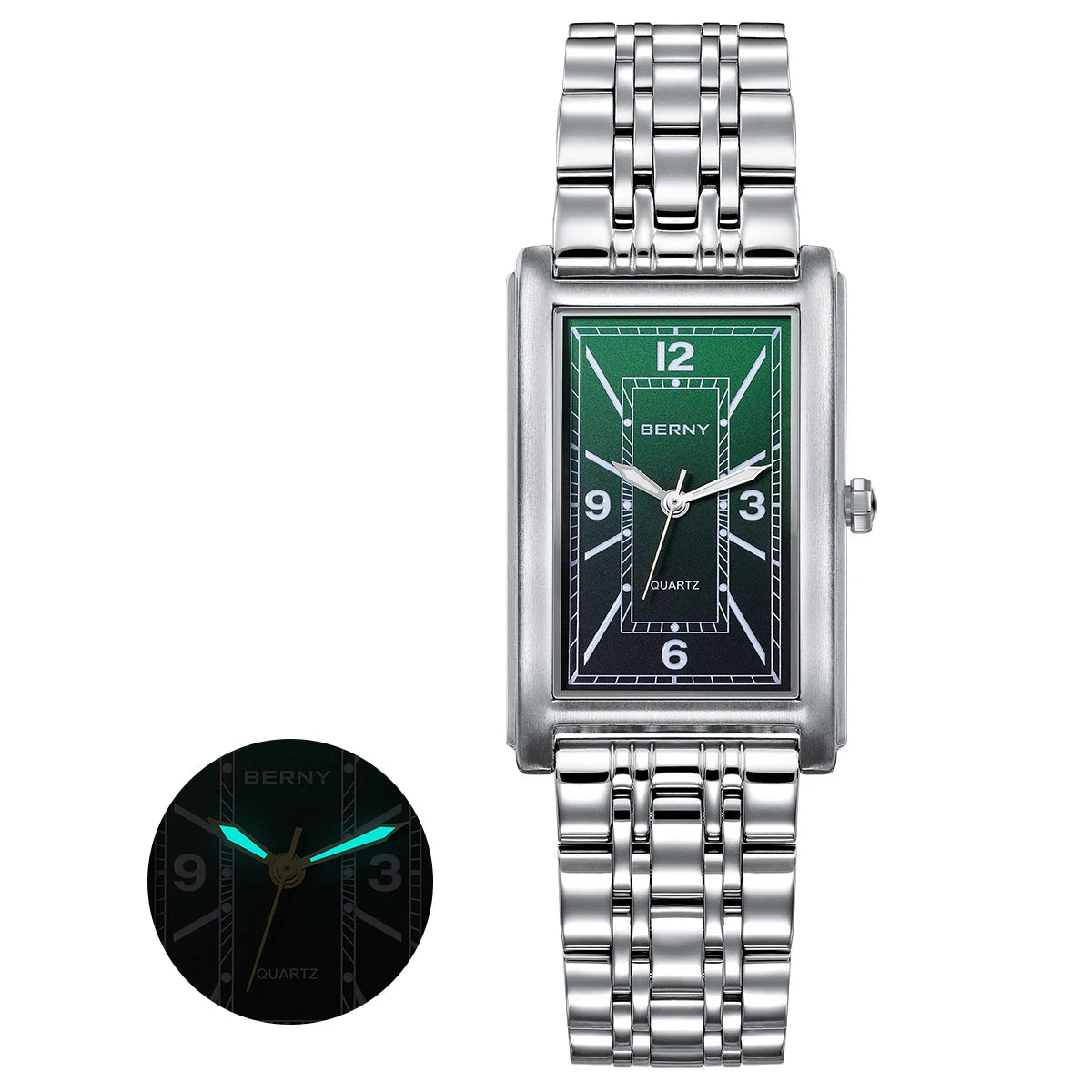 Rectangular Luxury Quartz Watch
