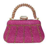 Exquisite Rhinestone Handle Evening Bag by Snagg It Purses