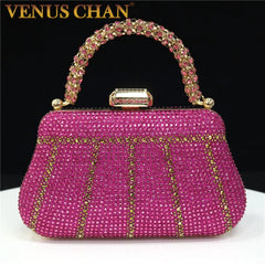 Exquisite Rhinestone Handle Evening Bag