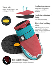 Reflective Anti Slip Dog Boots by Snagg A Shoes