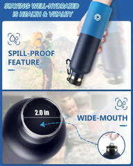 1L High Performance Insulated Sports Flask - 24H Advanced Thermal Retention