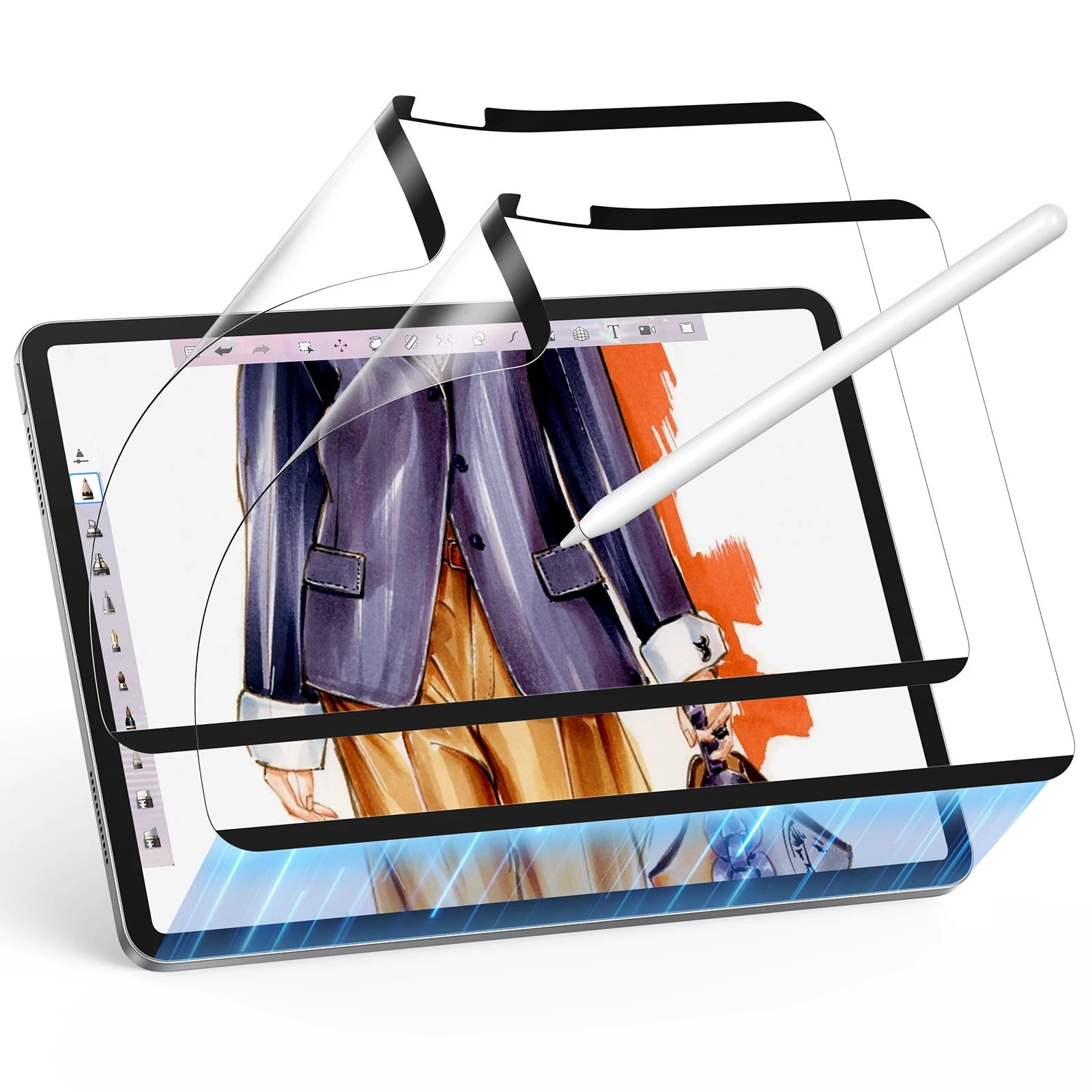Detachable Screen Protector Removable Magnetic Writing Film for iPad Air 13/11&iPad 11/10 Gen&Air 5 by Snagg A Screen Protector