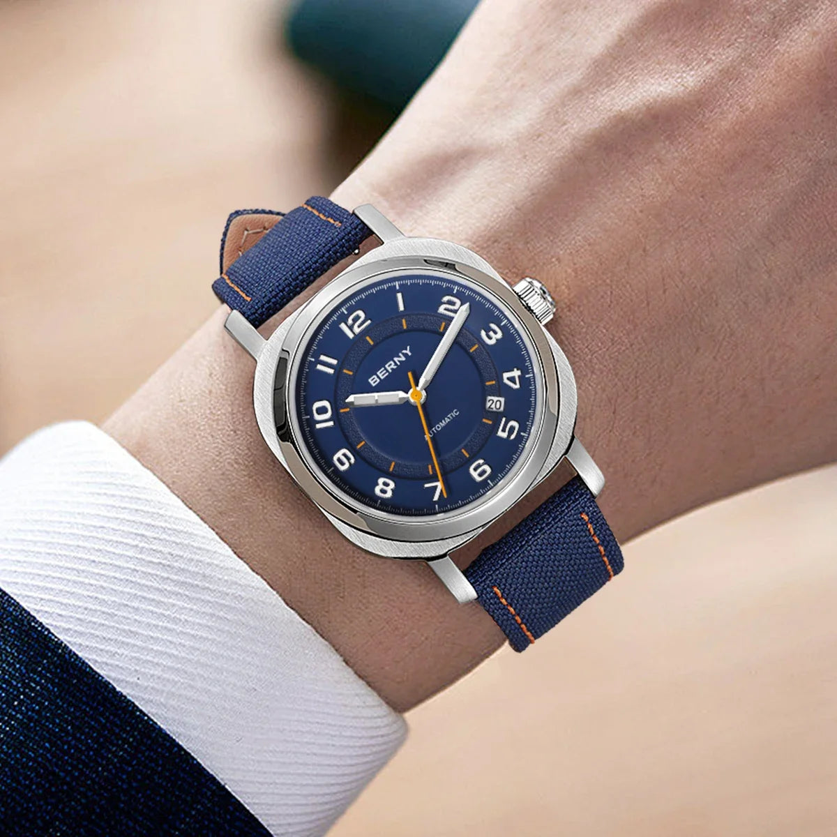 BERNY Mechanical Cushion Watch