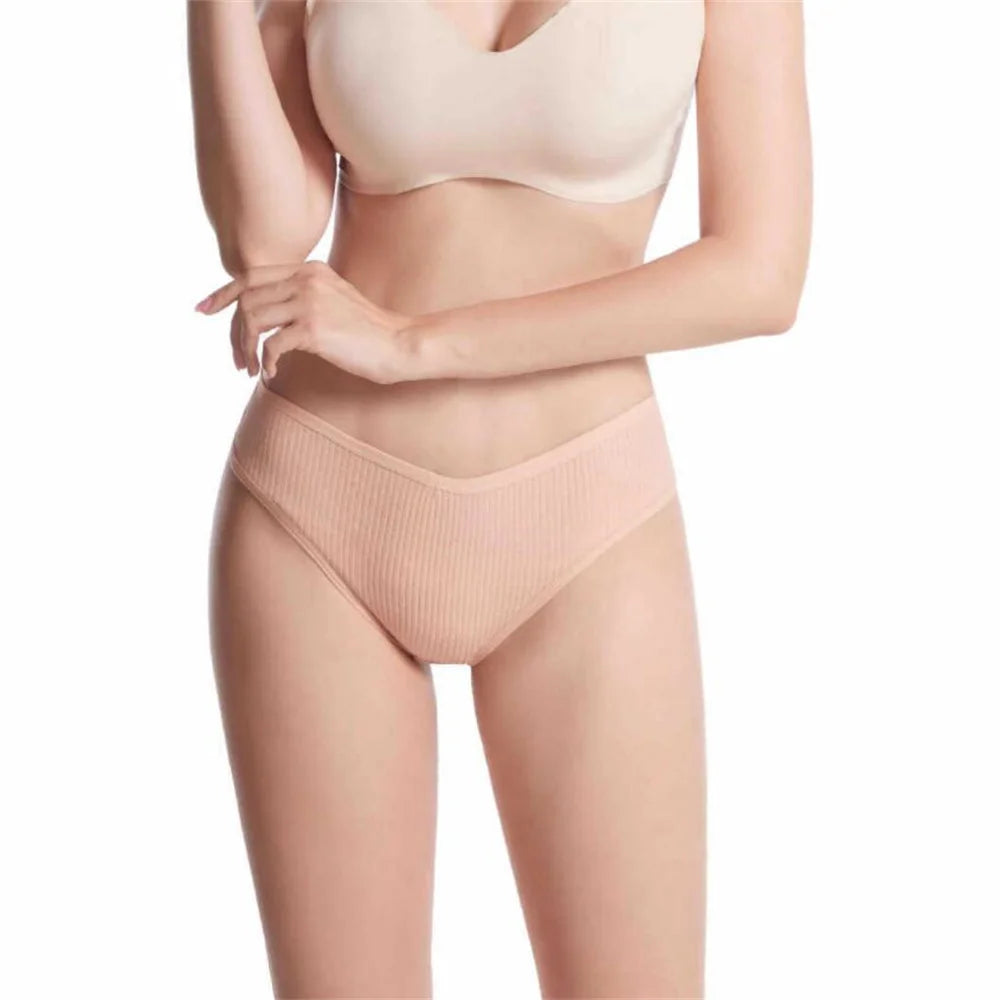 Seamless Cotton G-String 10-Pack | Breathable Thong Solid Colour Plus Size Women's Underwear