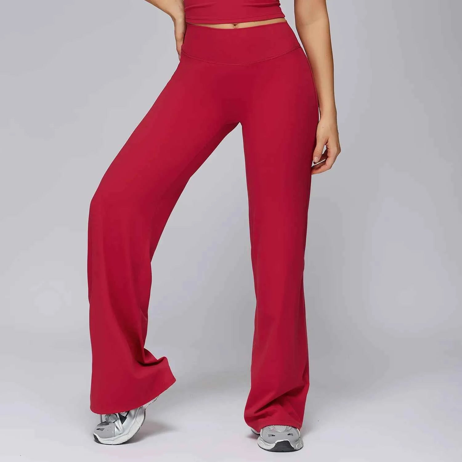 Women's Straight Leg Naked-Feel Wide Leg Yoga Pants | Gym Fitness Pilates Workout Leggings