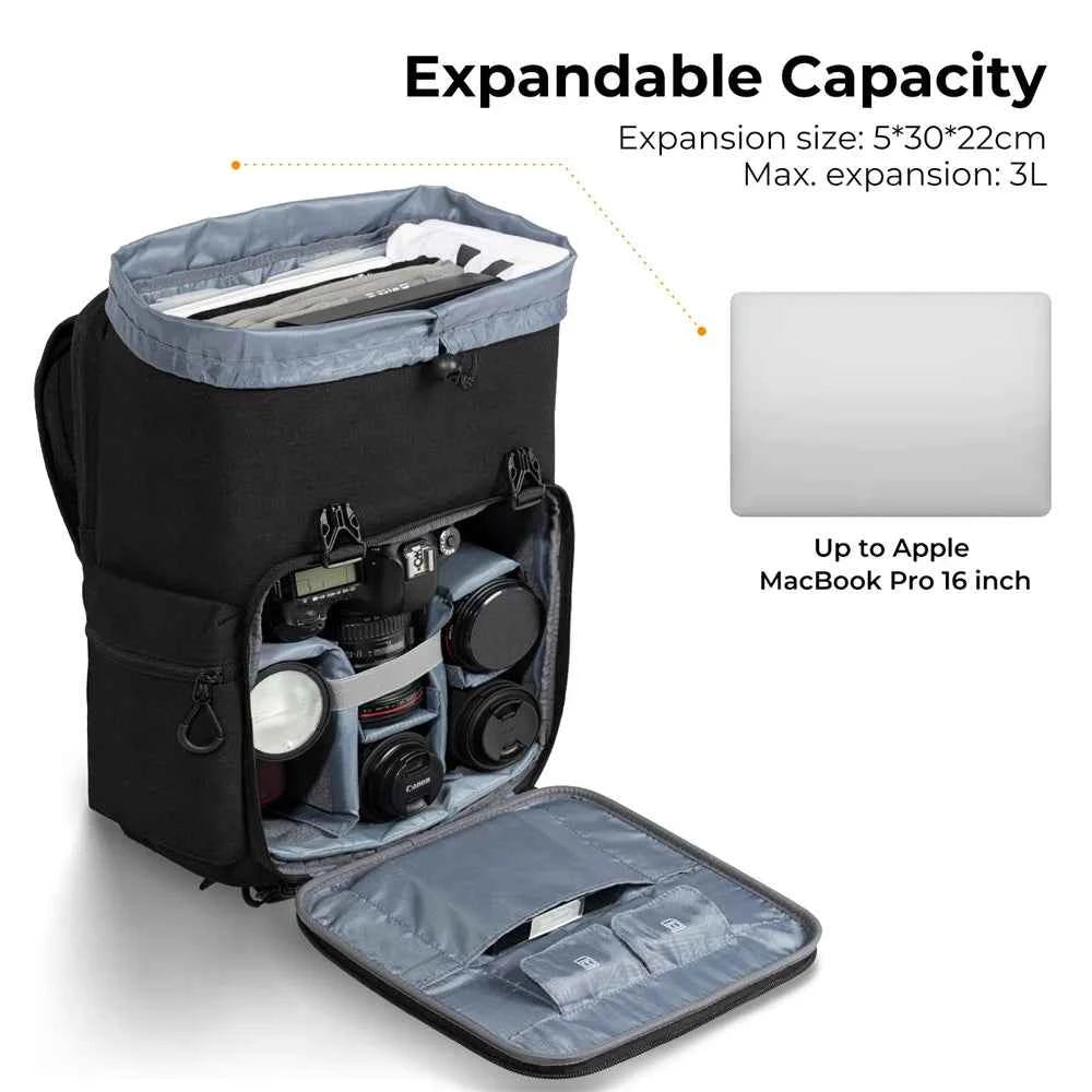 25L Camera & Laptop Backpack – DSLR, Mirrorless & 15.6" Laptop