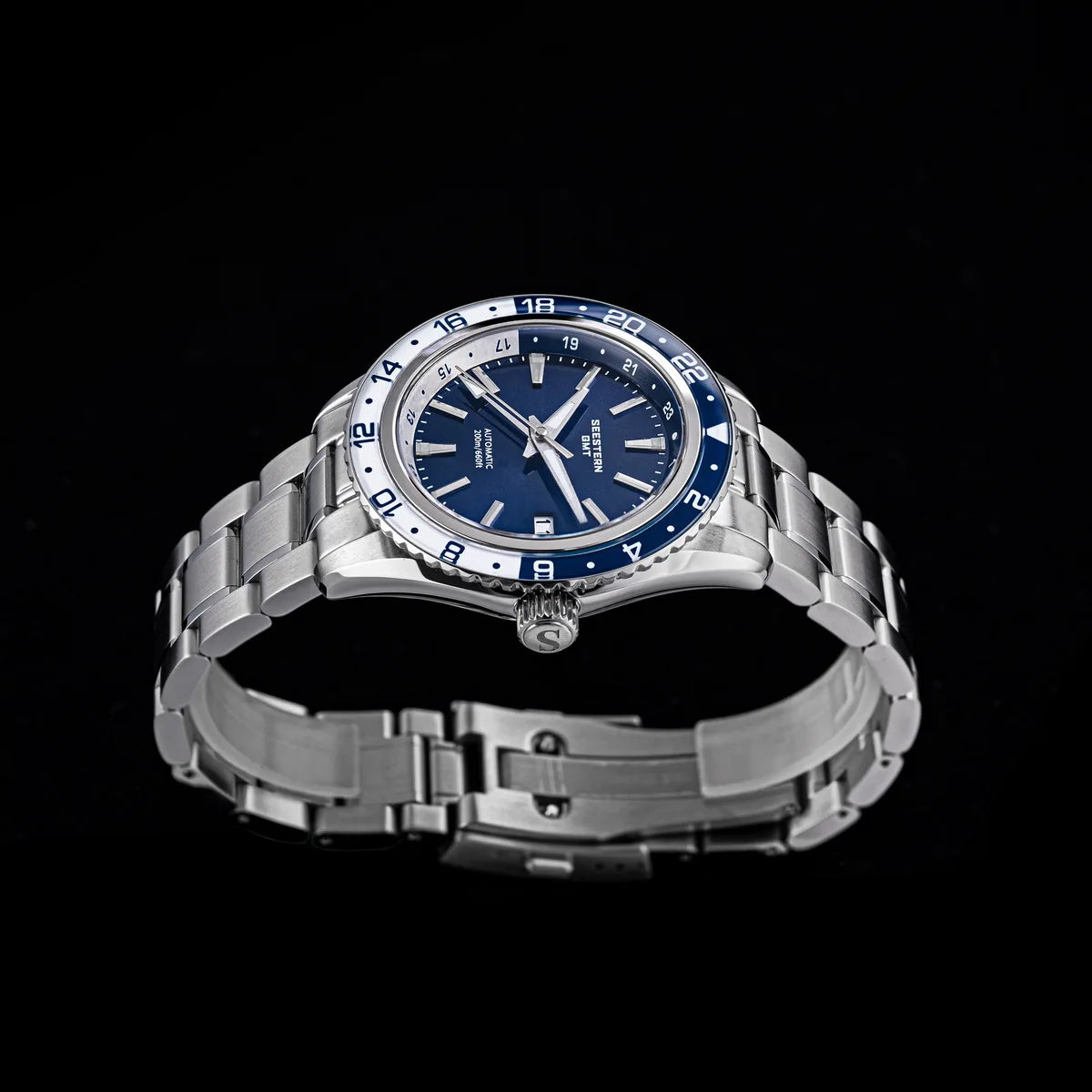 Automatic GMT Diver Watch – NH34 Movement | Sapphire Crystal | 20BAR Water Resistant | Dual Time Travel Edition - Men’s