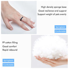 Orthopedic Pet Mattress with Bolster Sides & Washable Cover by Snagg A Pet Bed