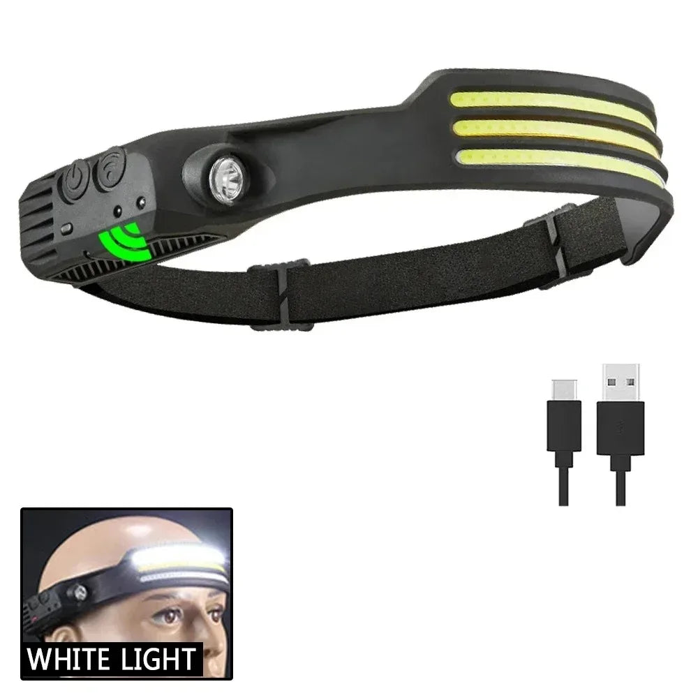 Powerful COB LED Induction Headlamp by Snagg A Headlamp