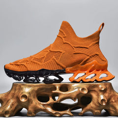 Orange Sneakers – Lightweight Trainers with Height Boost by Snagg A Shoes