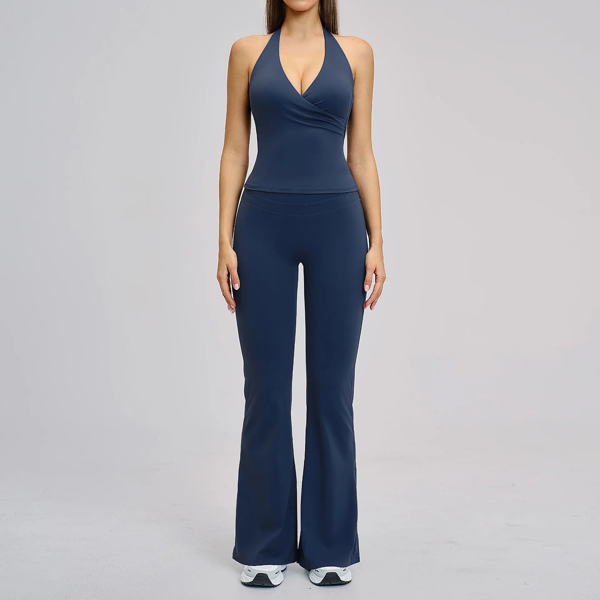 Women's 2-Piece Fitness Tracksuit | Seamless Sports Bra & High Waist Leggings Yoga Gym Set