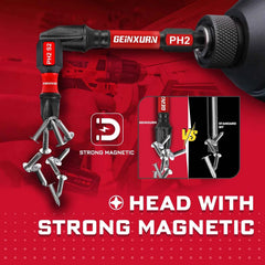 33 Pcs Professional Impact Screwdriver Bit Set | S2 Steel Magnetic Bits with 2.4" Holder & Flexible Storage Base