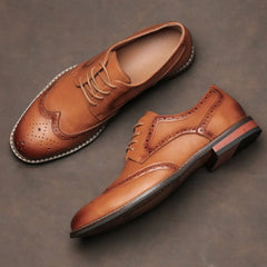 Men’s Brogue Dress Shoes – Lace-Up Formal Wedding & Social Shoes by Snagg A Shoes