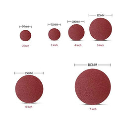 Hook & Loop Sanding Discs 2"–7" | 10/20/50pcs Random Orbital Sander Sandpaper 40–2000 Grit