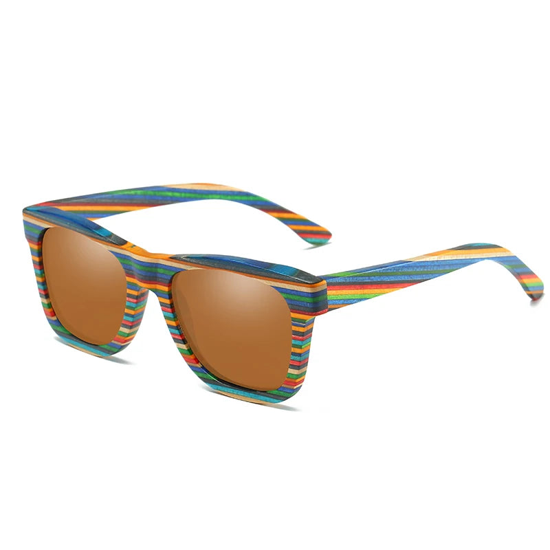 Natural Bamboo & Wooden Pilot Sunglasses