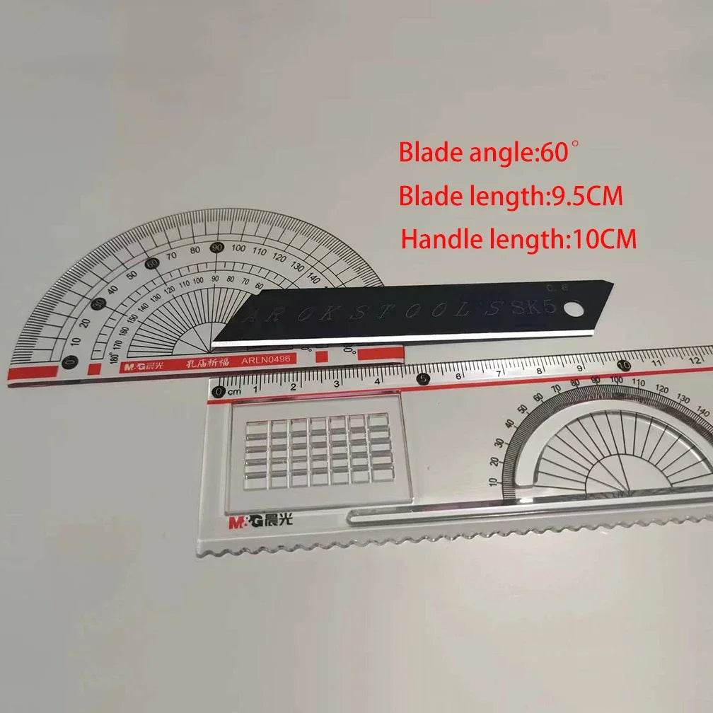 100PCS Carbon Steel Utility Knife Replacement Blades – 18mm - SnaggIt