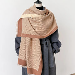 Women’s Floral Cashmere Feel Winter Scarf