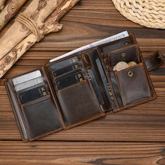 High-Quality Genuine Leather Short Wallet