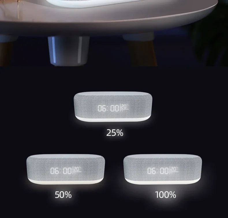30W Wireless Chargers With Clock & Lamp Night Light by Snagg A Charging Station