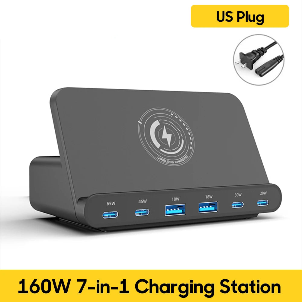 160W USB Wireless Charging Station by Snagg A Charging Station