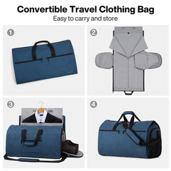 2-in-1 Convertible Garment & Duffel Bag