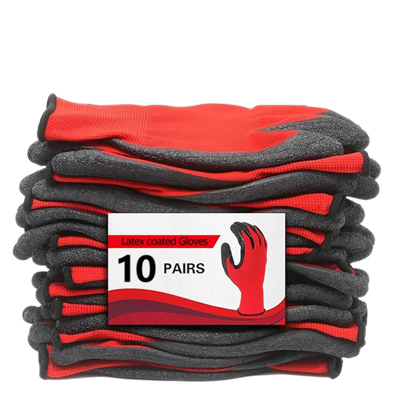 30 Pair Pleated Latex Coated Gloves by Snagg A Gloves