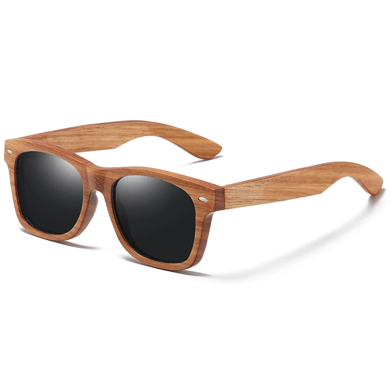 Natural Bamboo & Wooden Pilot Sunglasses