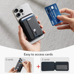 MagSafe Compatible Magnetic Wallet with Stand & Find My Tracking by Snagg A MagSafe Wallet