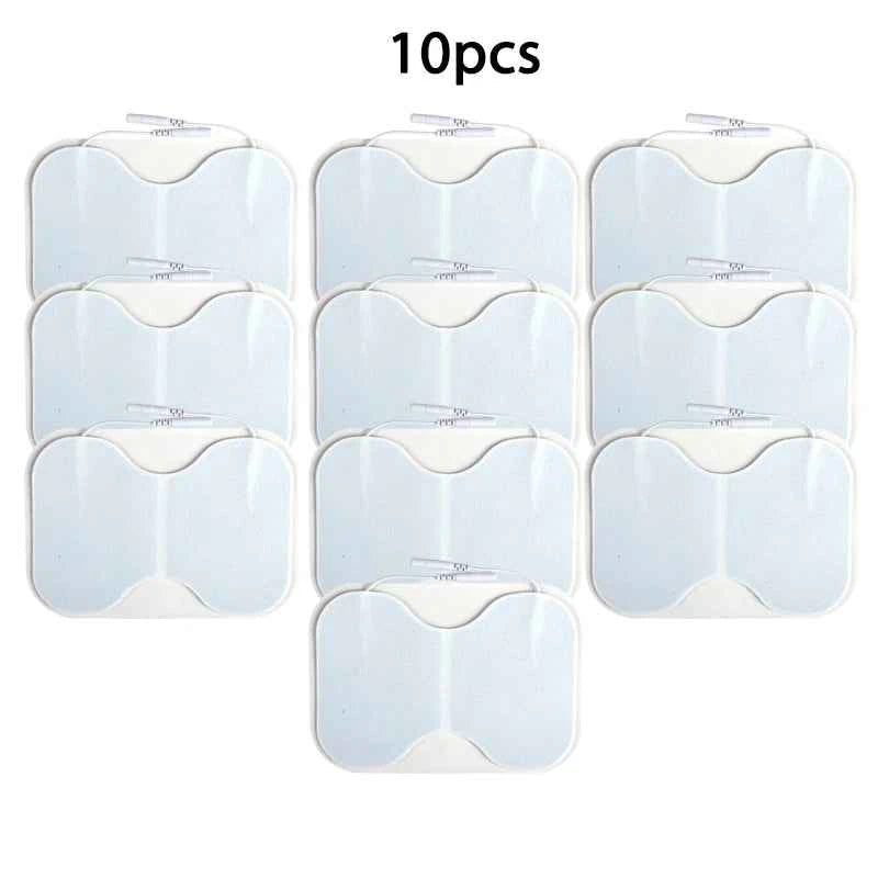 Replacement TENS Electrode Pads – Large Coverage Muscle Stimulator Stickers (2.0mm Plug)