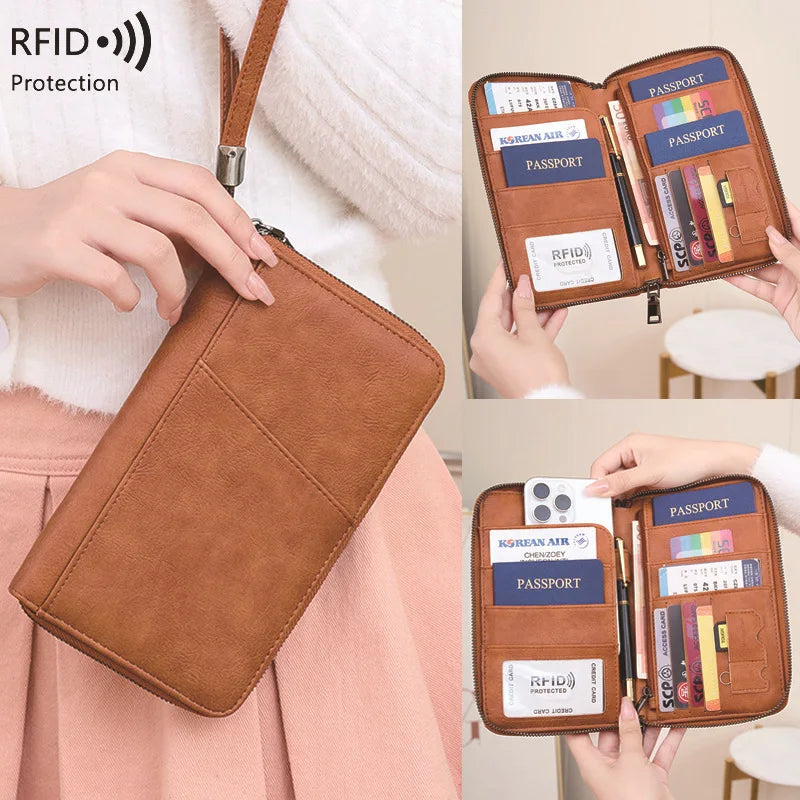 Travel Passport Clip Wallet