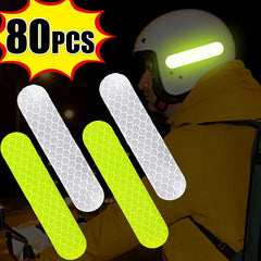 10-80PCS Helmet Safety Warning Reflective Stickers Strip by Snagg A Reflective Stickers