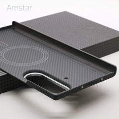 Magnetic Carbon Fiber Foldable Case for Samsung Galaxy Z Fold 7 by Snagg A Phone Case