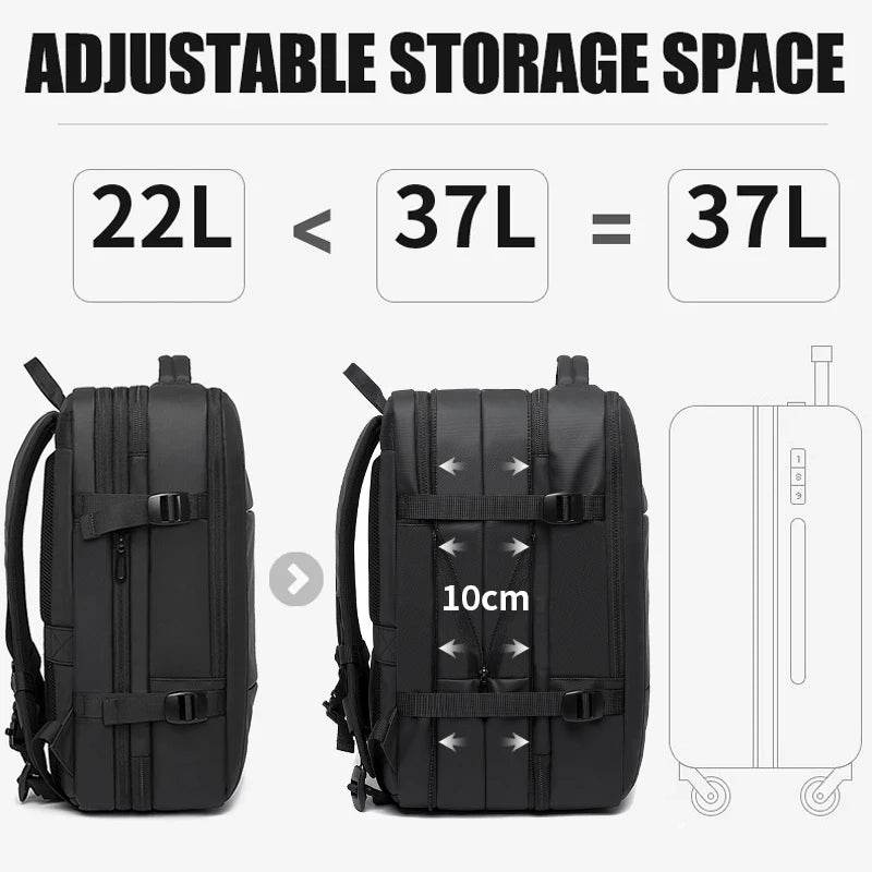17.3" Expandable Waterproof Laptop Backpack by Snagg A Backpack
