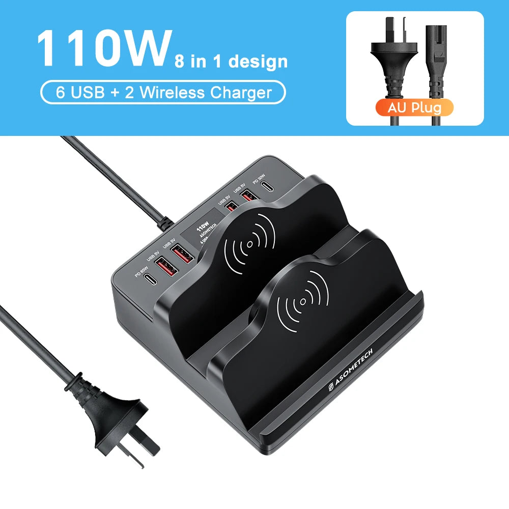 110W 6 Port USB Charging Station by Snagg A Charging Station