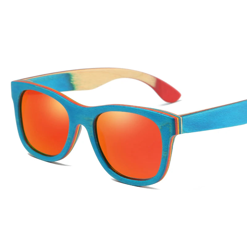 Skateboard Wooden Sunglasses by Snagg It Sunglasses