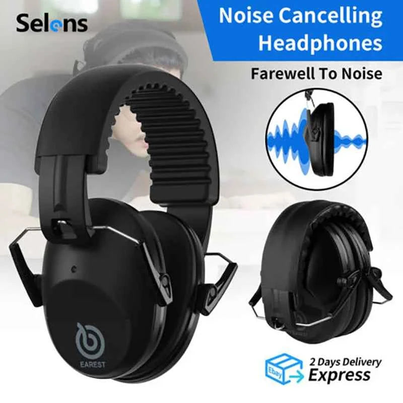 Foldable padded earmuffs for kids and adults – image 2